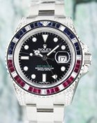 (image for) 100% ORIGINAL UNWORN ROLEX 18K SOLID WHITE GOLD GMT MASTER 116759 SARU