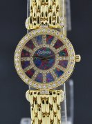 (image for) NEW UNWORN DELANEAU LADY 18K YELLOW GOLD DIAMOND WATCH