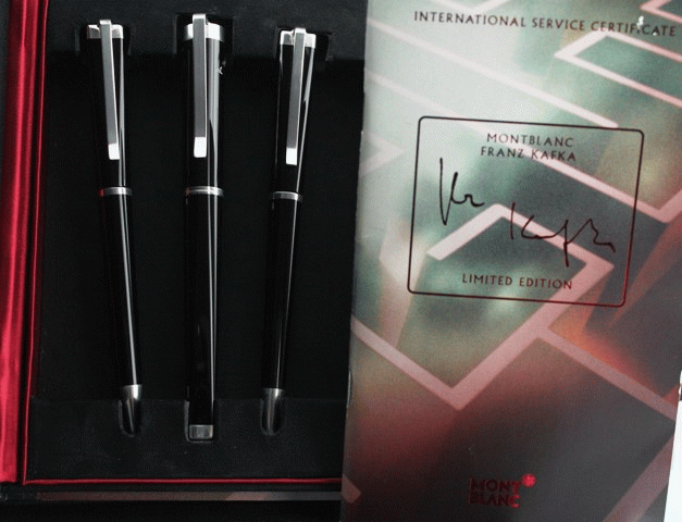 (image for) A Montblanc 04' Franz Kafka Pens Set LIMITED 4500
