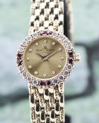 (image for) BAUME & MERCIER 18K YELLOW GOLD CLASSIC DIAMOND LADY WATCH / 16650 9