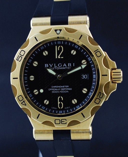 (image for) Bvlgari Diagono Professional 18K Yellow Gold Automatic Watch / DP42BGVDSD