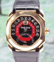 (image for) UNPOLISHED GERALD GENTA X-LARGE OCTO BIRETRO 18K ROSE GOLD