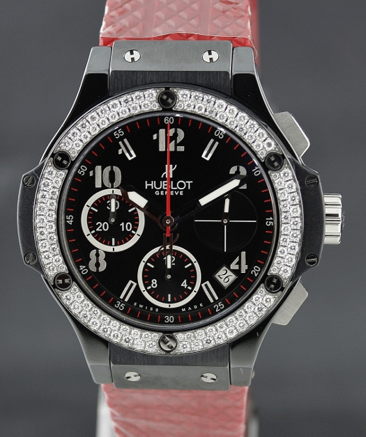 (image for) LIKE NEW HUBLOT BIG BANG AUTOMATIC DIAMOND WATCH / 341.cv.130.rx.114