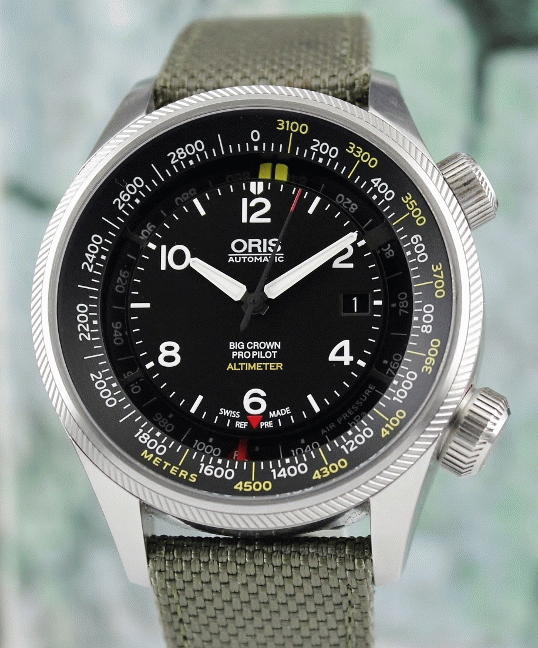 (image for) Unpolished Oris Big Crown Pro Pilot Altimeter Automatic Watch / 0173377054164