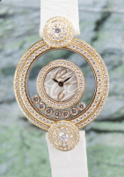 (image for) CHOPARD 18K ROSE GOLD HAPPY DIAMOND WATCH / 209341-5001