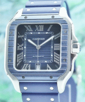 (image for) Unworn Cartier Large Santos De Cartier Blue PVD / WSSA0048