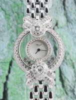 (image for) 100% ORIGNAL CHOPARD 18K WHITE GOLD DIAMOND WATCH / 4117 1
