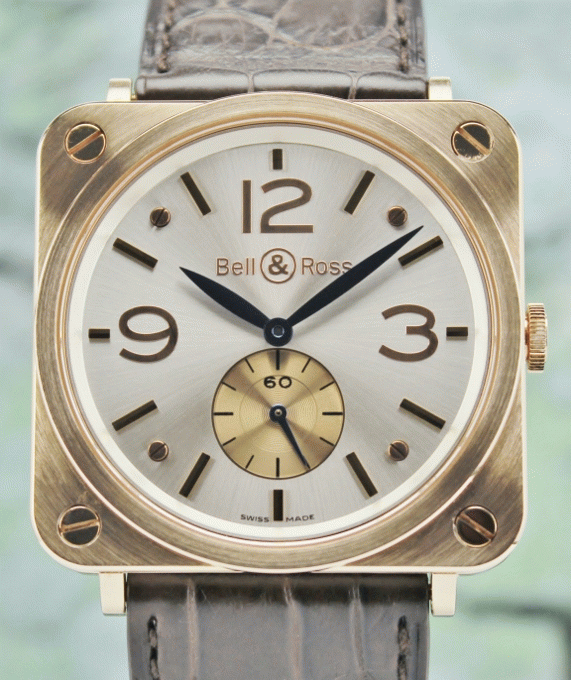 (image for) BELL & ROSS 18K ROSE GOLD MANUAL WINDING WATCH / BRS-70-R