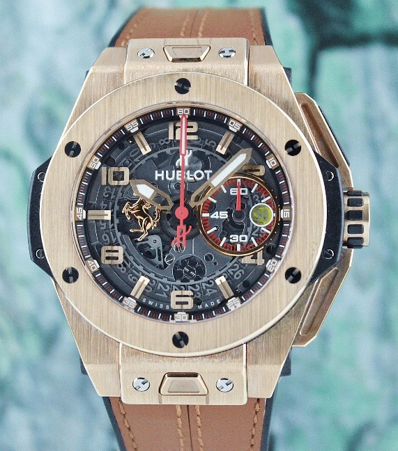(image for) Unpolished Mint Hublot Big Bang Ferrari Limited Edition 18K Rose Gold / 401.OX.0123.VR
