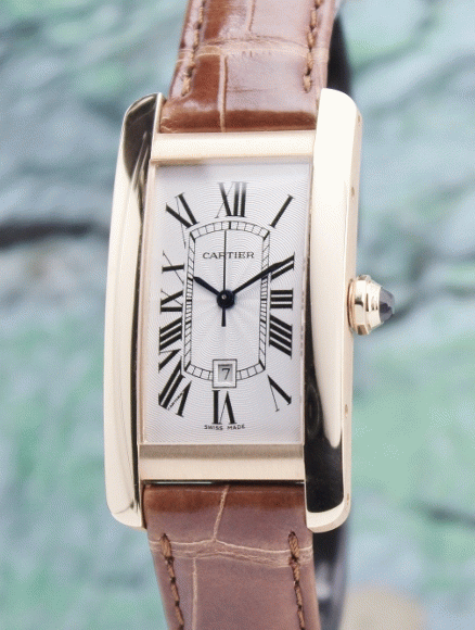 (image for) 18K ROSE GOLD CARTIER TANK AMERICAINE AUTOMATIC WATCH / 2504