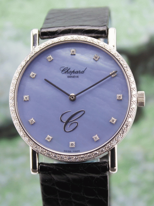 (image for) CHOPARD MANUAL WINDING 18K WHITE GOLD DIAMOND WATCH / 17/3154