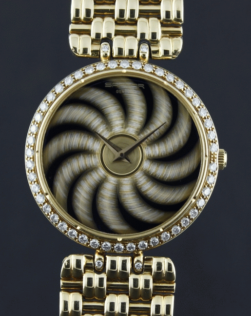 (image for) 100% ORIGINAL SARCAR 18K YELLOW GOLD WATCH / MAGIC MOON
