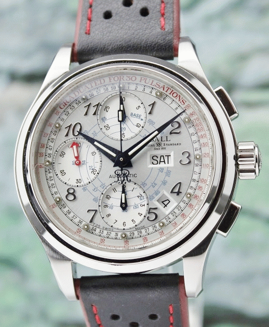 (image for) BALL TRAINMASTER PULSOMETER CHRONOMETER AUTOMATIC CHRONOGRAPH WATCH / CM1010D-LCJ-WH