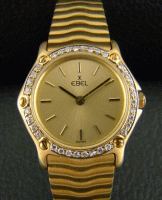 (image for) AN EBEL LADY 18K SOLID GOLD WATCH