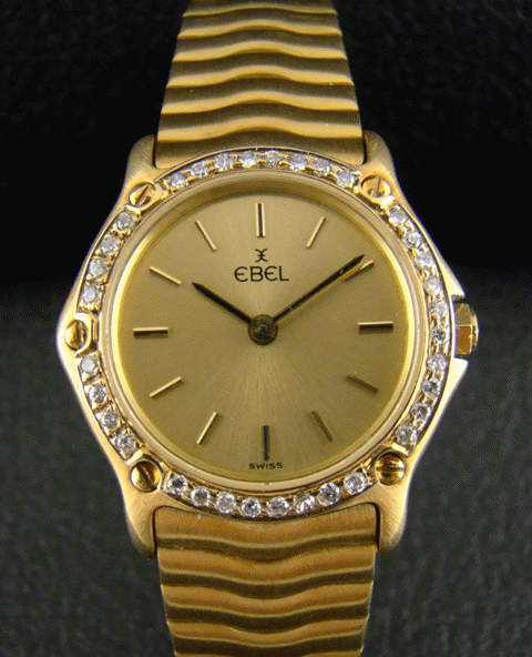 (image for) AN EBEL LADY 18K SOLID GOLD WATCH