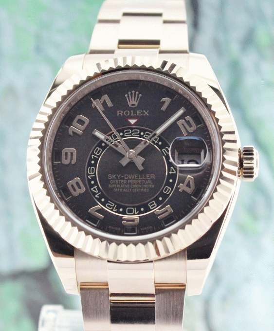 (image for) A ROLEX 18K ROSE GOLD SKY DWELLER / 326935