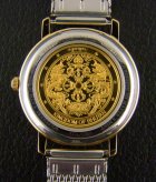 (image for) Gold Crest Watch With "999.9" Pure Gold Dial - Men Size