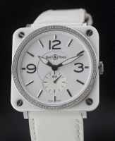 (image for) BELL & ROSS CERAMIC DIAMOND WATCH / CERT