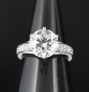 (image for) 3.51 CARAT "H" COLOUR "SI2" WITH HRD CERT
