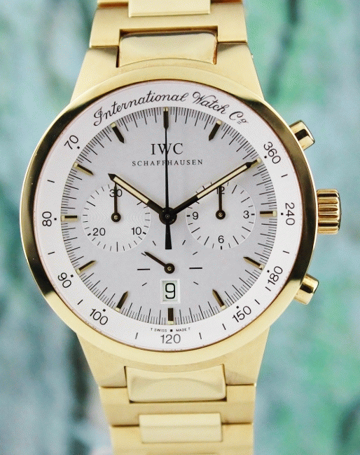 (image for) IWC 18K Yellow Gold GST Quartz Chronograph Watch / IW955701