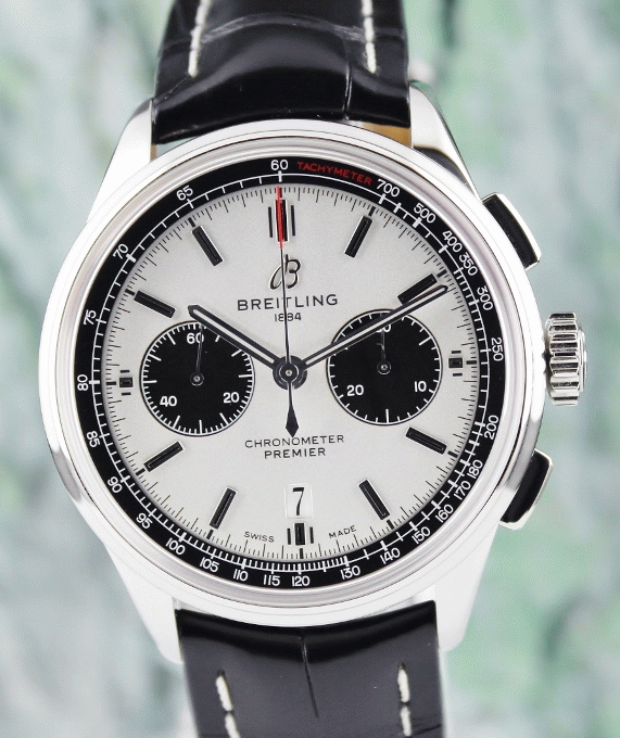 (image for) LIKE NEW UNPOLISHED BREITLING PREMIER B01 CHRONOGRAPH WATCH / AB0118221G1P1