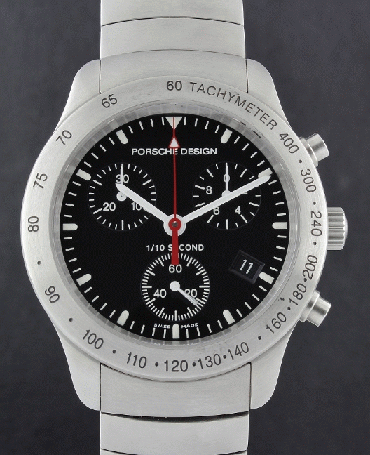 (image for) LIKE NEW UNWORN PORSCHE DESIGN STAINLESS CHRONOGRAPH WATCH