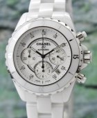 LIKE NEW CHANEL J12 41MM CERAMIC AUTOMATIC CHRONOGRAPH WATCH / H2009 (image for) LIKE NEW CHANEL J12 41MM CERAMIC AUTOMATIC CHRONOGRAPH WATCH / H2009
