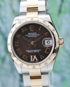 (image for) A ROLEX MID SIZE 18K PINK GOLD OYSTER PERPETUAL DATEJUST /178341
