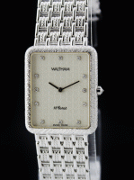 (image for) WALTHAM 18K SOLID WHITE GOLD QUARTZ WATCH