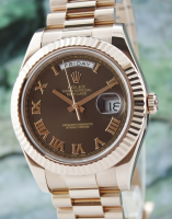 ROLEX 18K PINK GOLD OYSTER PERPETUAL DAY-DATE II / 218235 (image for) ROLEX 18K PINK GOLD OYSTER PERPETUAL DAY-DATE II / 218235