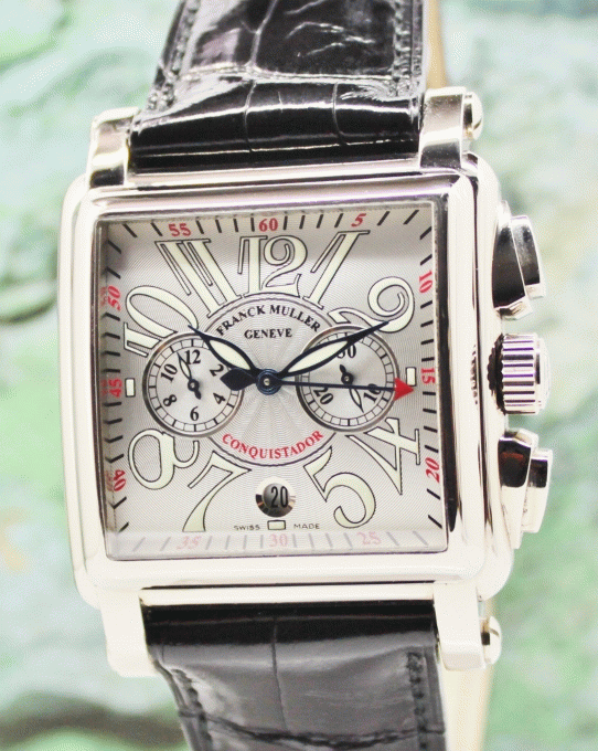 (image for) Franck Muller Conquistador Cortez 18K White Gold Chronograph / 10000CC