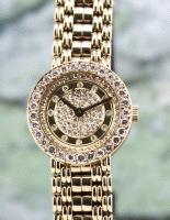 (image for) CHOPARD 18K YELLOW GOLD CLASSIC DIAMOND WATCH / 879 1