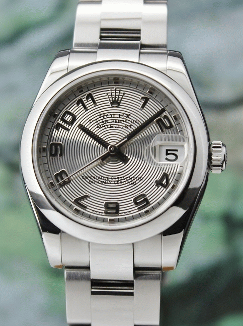(image for) A ROLEX MID SIZE STAINLESS STEEL OYSTER PERPETUAL DATEJUST / 178240
