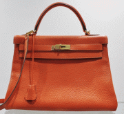 (image for) Like New Hermes Orange 32cm Kelly Bag "R" Series