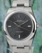 (image for) LIKE NEW UNPOLISHED ROLEX STAINLESS STEEL OYSTER PERPETUAL DATEJUST / 114300