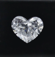 (image for) 2.15 CARAT HEART SHAPE "F" COLOUR "SI1" WITH GIA CERT