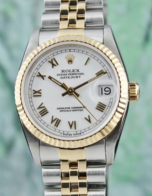 (image for) A ROLEX MID SIZE OYSTER PERPETUAL DATEJUST / 68273