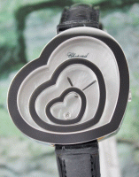 (image for) UNWORN CHOPARD 18K WHITE GOLD HAPPY SPIRIT HEART DIAMOND WATCH / 209056-1001