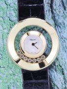 (image for) CHOPARD 18K YELLOW GOLD HAPPY DIAMOND WATCH / 206923