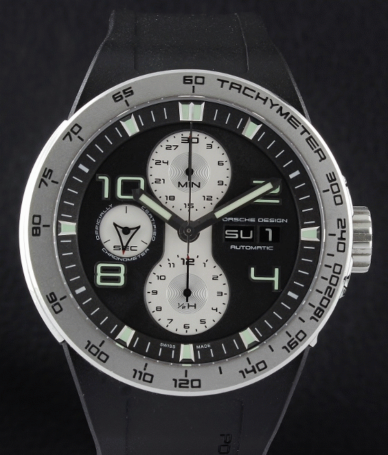 (image for) A PORSCHE DESIGN STAINLESS STEEL CHRONOGRAPH WATCH / P6340