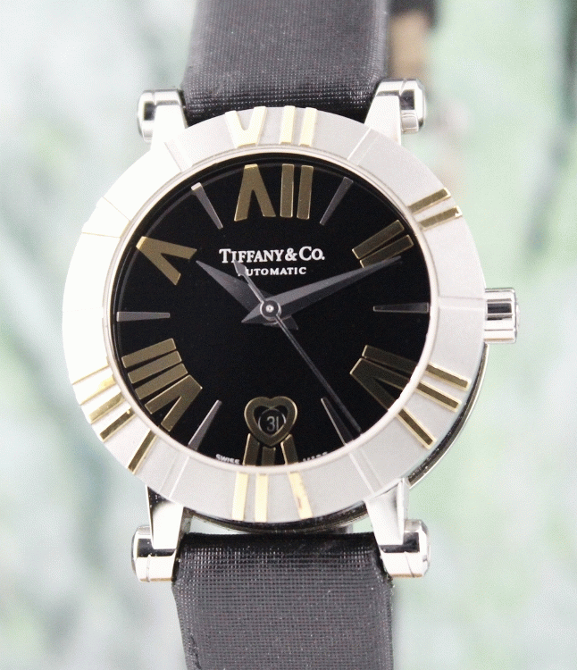 (image for) Tiffany & Co Atlas Stainless Steel and 18K Yellow Gold Automatic Watch