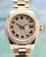 (image for) 100% ORIGINAL ROLEX 18K YELLOW GOLD OYSTER PERPETUAL DATEJUST / 179138