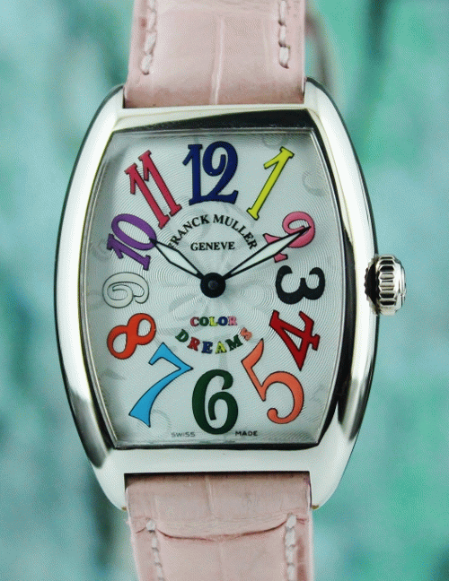 (image for) FRANCK MULLER 18K WHITE GOLD COLOUR DREAMS WATCH / 7502 QZ