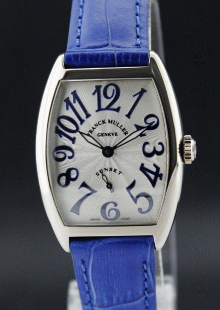 (image for) FRANCK MULLER 18K WHITE GOLD "SUNSET" MIDSIZE UNISEX