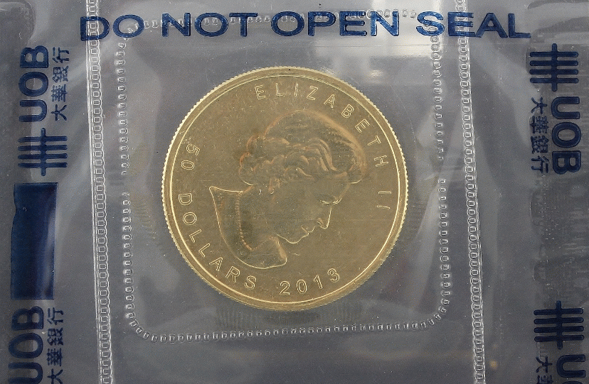 (image for) SEALED 1 OZ 999.9 GOLD COIN @ $1850 PER PIECE