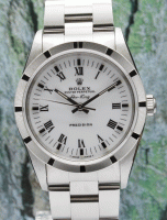 (image for) LIKE NEW UNPOLISHED ROLEX MEN SIZE STAINLESS STEEL OYSTER PERPETUAL AIRKING / 14010
