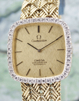 (image for) 100% ORIGINAL OMEGA 18K YELLOW GOLD CONSTELLATION AUTOMATIC WATCH / 8299