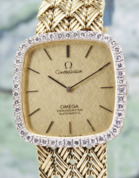 (image for) 100% ORIGINAL OMEGA 18K YELLOW GOLD CONSTELLATION AUTOMATIC WATCH / 8299