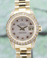 (image for) A ROLEX 18K LADY SIZE OYSTER PERPETUAL DATEJUST / 179298