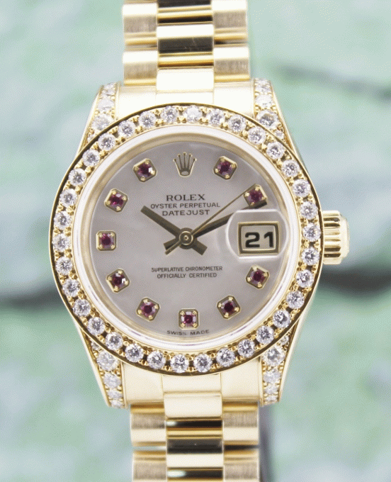 (image for) A ROLEX 18K LADY SIZE OYSTER PERPETUAL DATEJUST / 179298